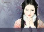 illustration_painting_artwork_of_Chinese_beauty_in_ancient_costume_b859